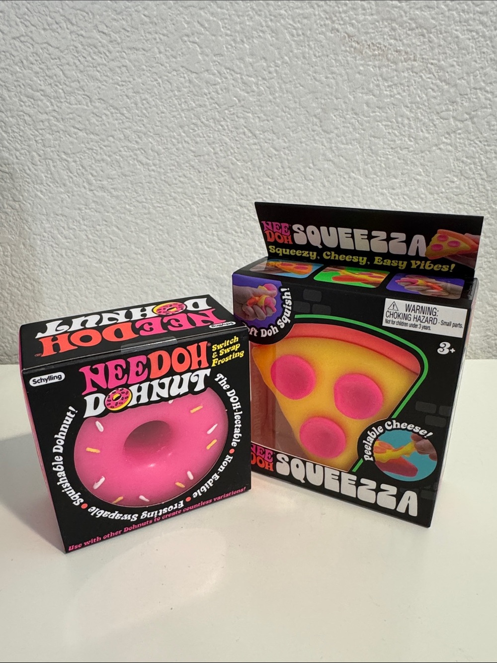 New Needoh Pizza Squeezza and Needoh Dohnut